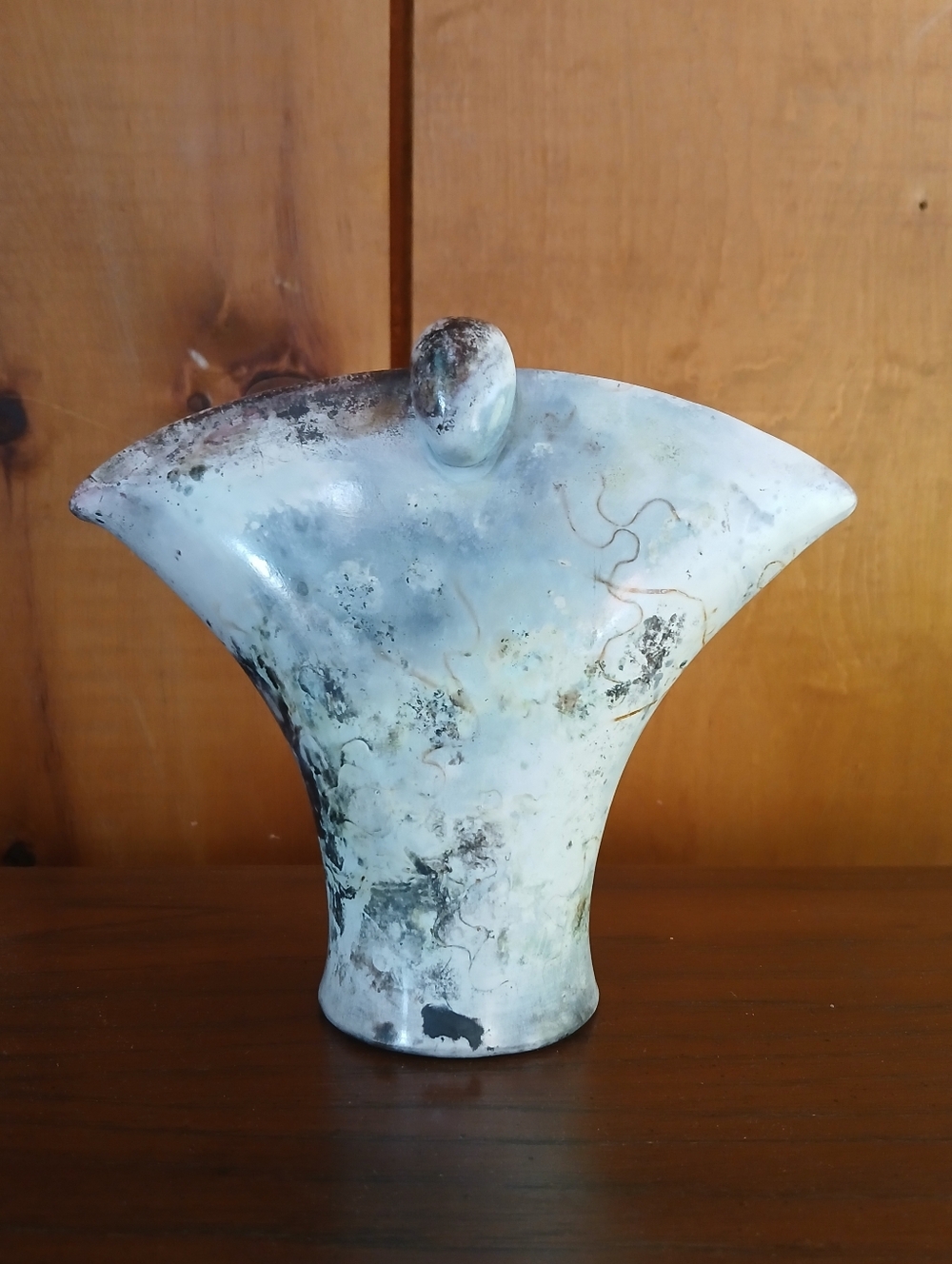 Vintage Signed Studio Art Pottery Abstract Modernist Design Decorative Sculpture